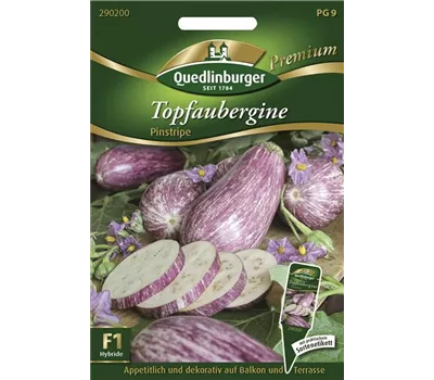 Auberginensamen 'Pinstripe F1'