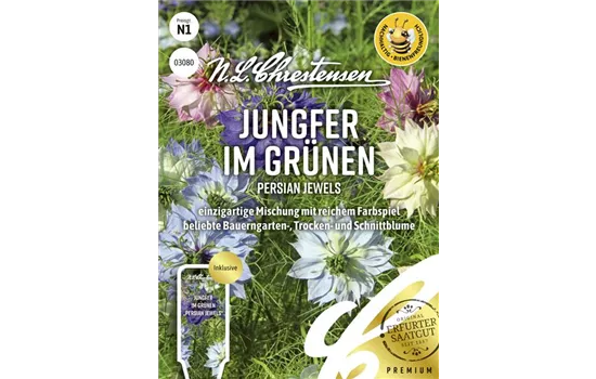 Jungfer im Grünen-Samen 'Persian Jewels'