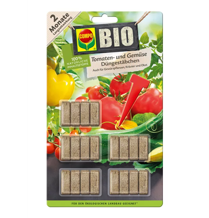 Compo BIO Tomaten- und Gemüse Düngestäbchen 