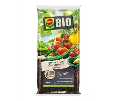 Compo BIO Tomaten- und Gemüseerde torffrei 