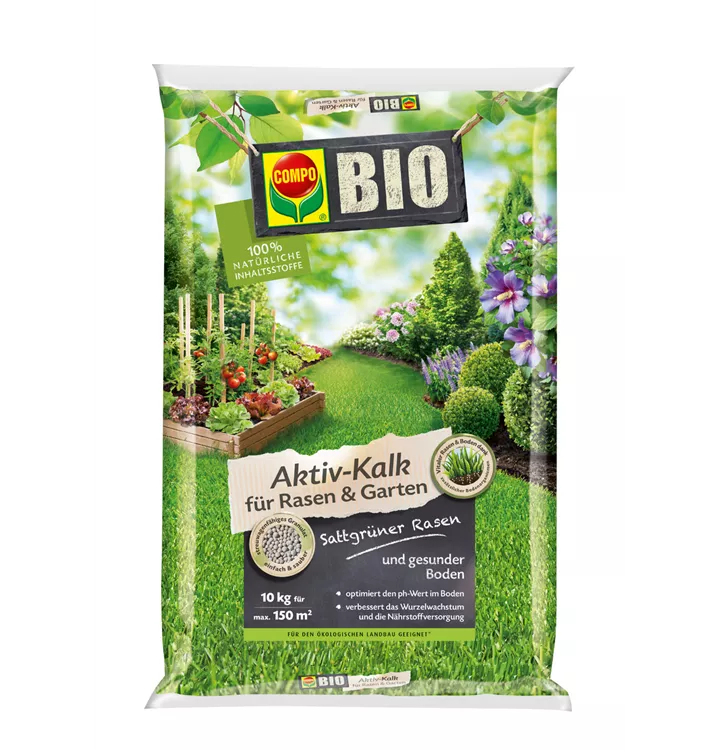 Compo BIO Aktiv-Kalk für Rasen & Garten 